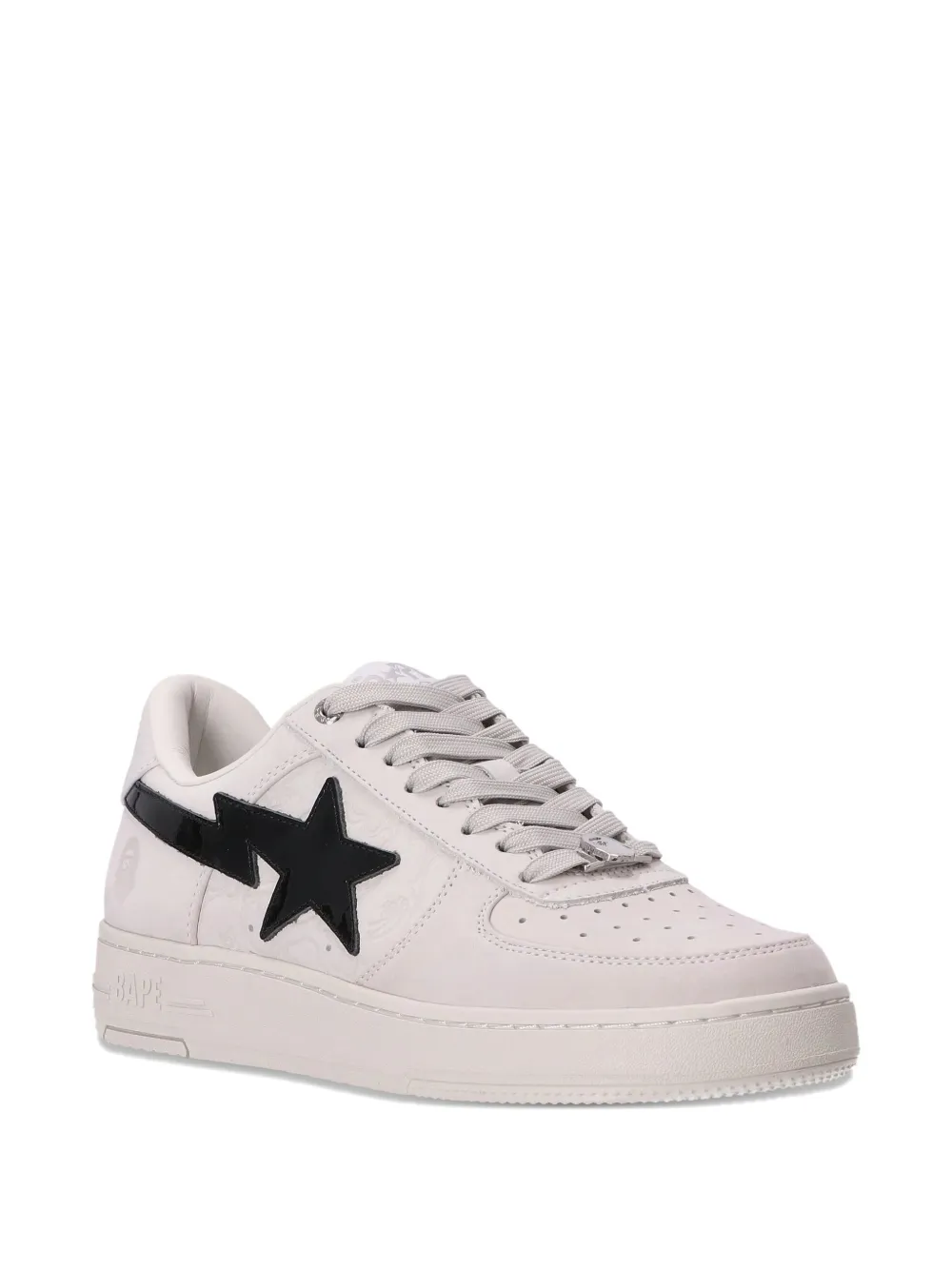 A BATHING APE STA logo-patch sneakers White