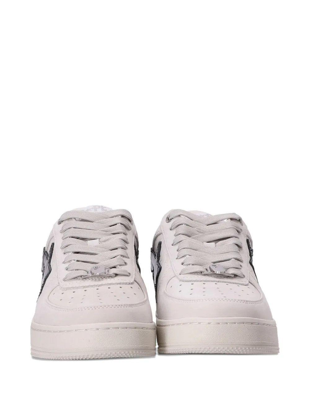 A BATHING APE STA logo-patch sneakers White