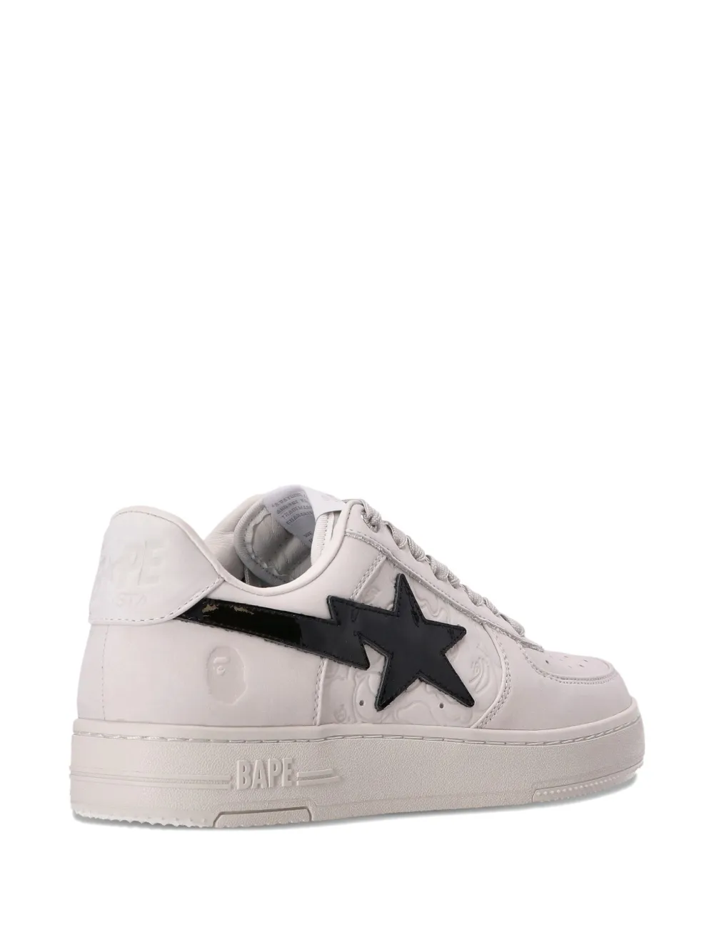 A BATHING APE STA logo-patch sneakers White