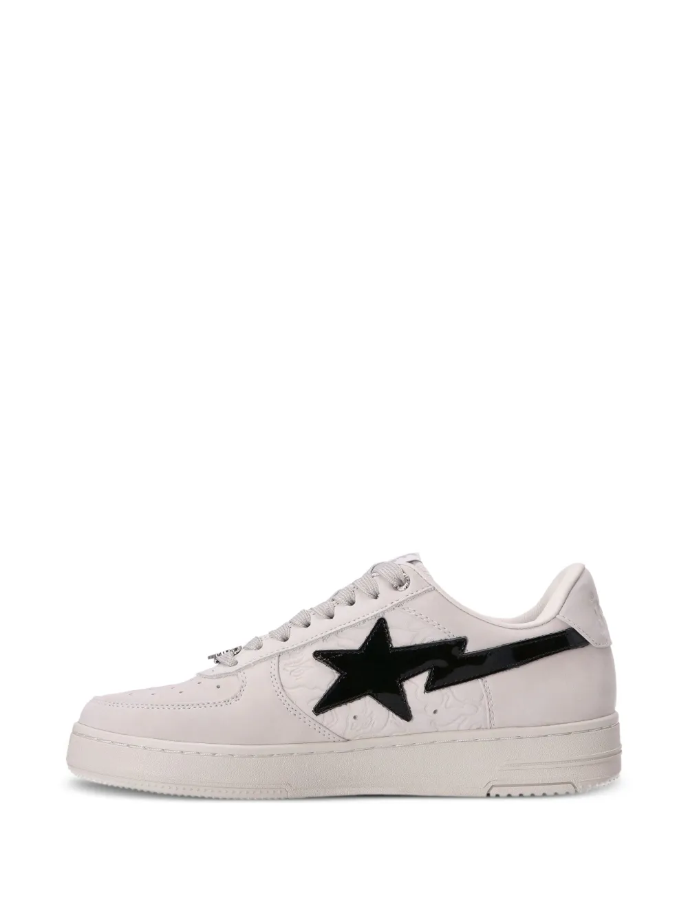 A BATHING APE STA logo-patch sneakers White