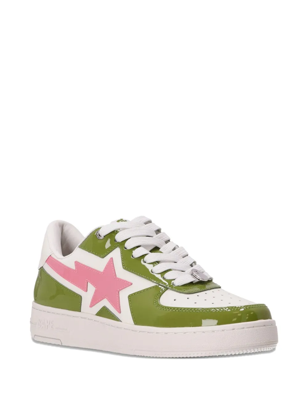 A BATHING APE Sneakers met bliksemflits Groen