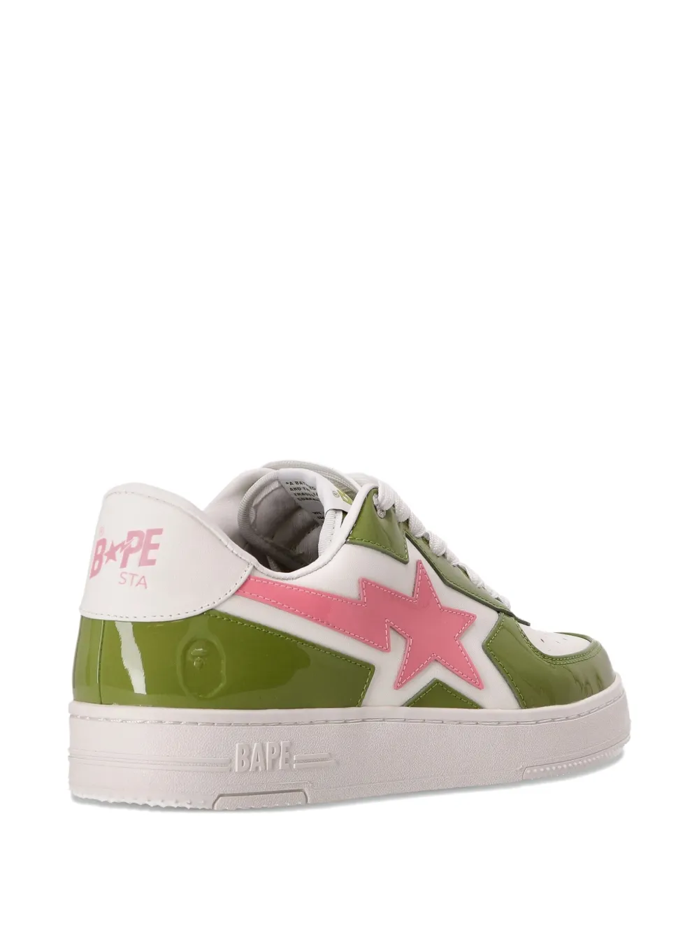 A BATHING APE Sneakers met bliksemflits Groen