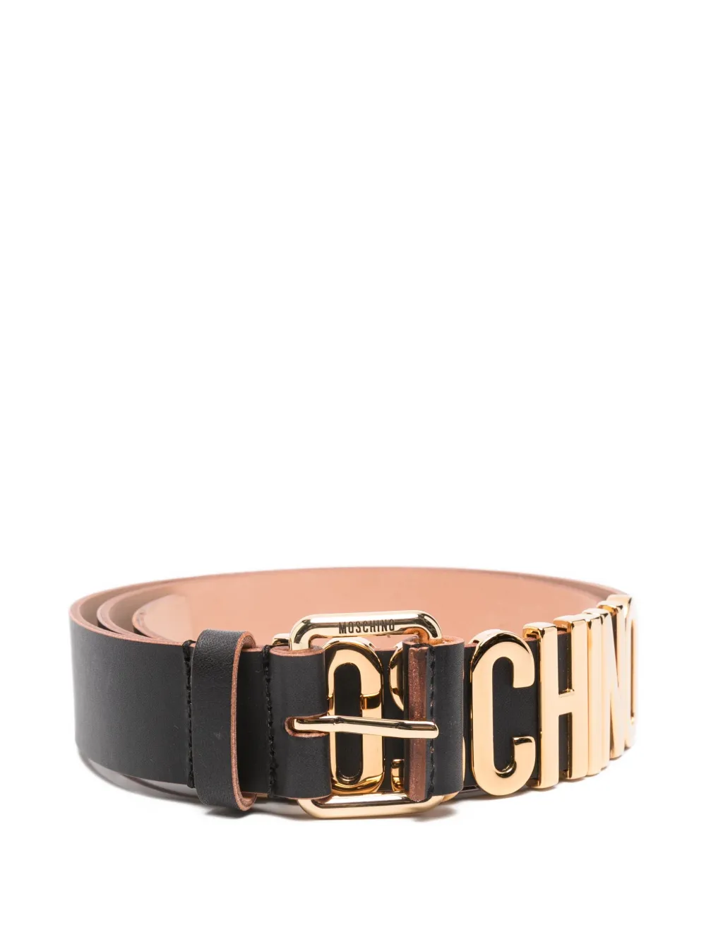 Moschino leather belt - Nero