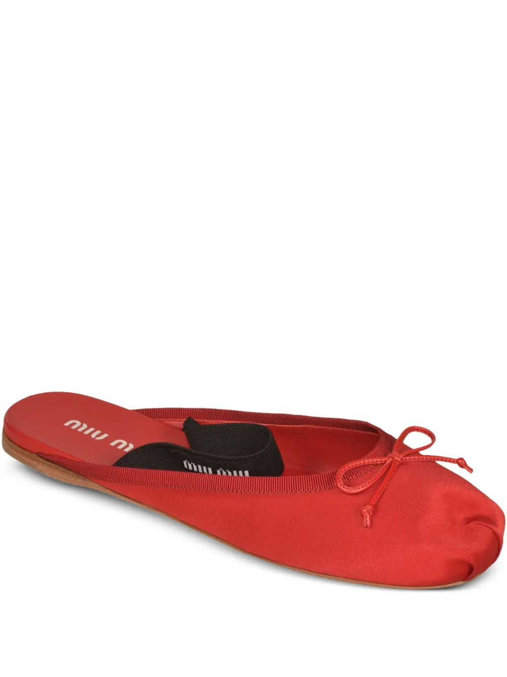 Miu Miu bow-detail mules | Red | Image 1