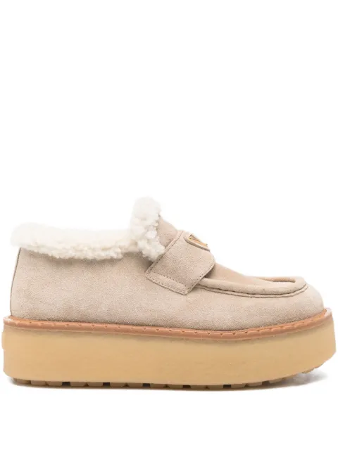Prada suede loafers