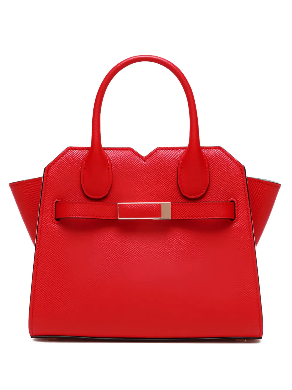 Valextra Milano buckle detachable-strap shoulder bag - レッド Valextra Milano buckle detachable-strap shoulder bag - レッド