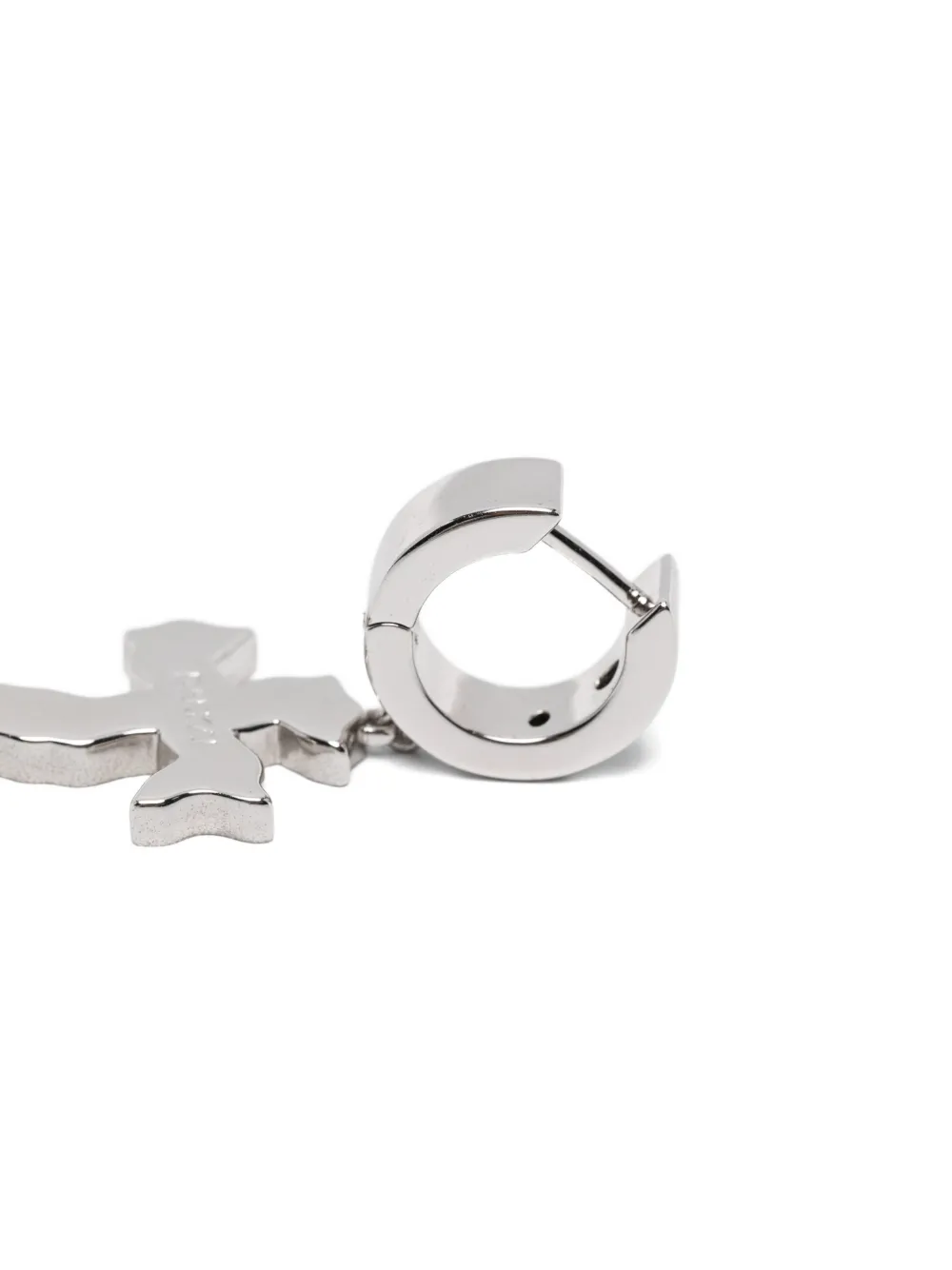 Darkai Tipsy Cross Earrings In Metallic