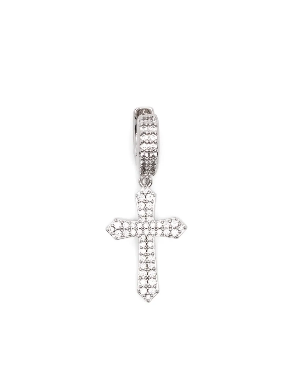 DARKAI Cross drop earrings | Silver | Image 1