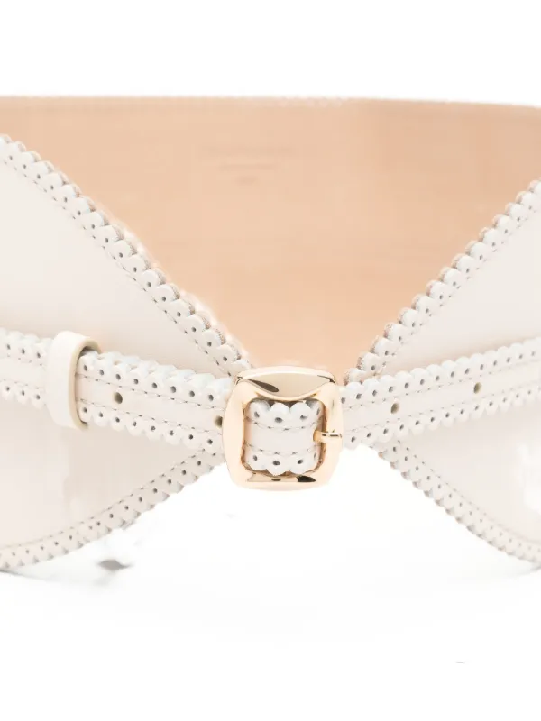 ZIMMERMANN Scalloped Buckle Belt Neutrals FARFETCH IL