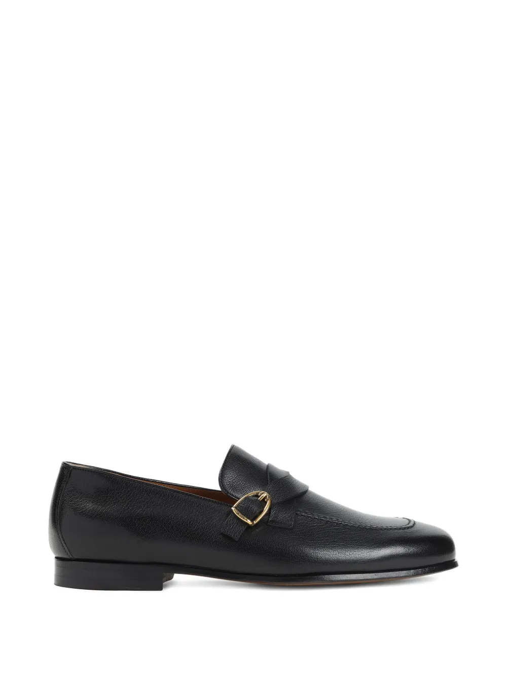 TOM FORD buckle-detail leather loafers Black