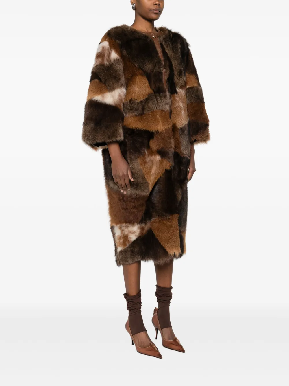 Prada Jas van imitatiebont Bruin