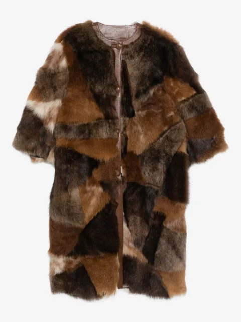 Prada Mantel aus Faux Fur