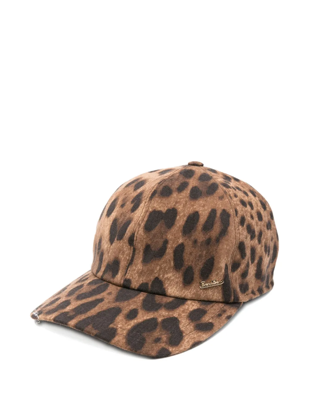 Borsalino leopard-print baseball cap | Brown | Image 1