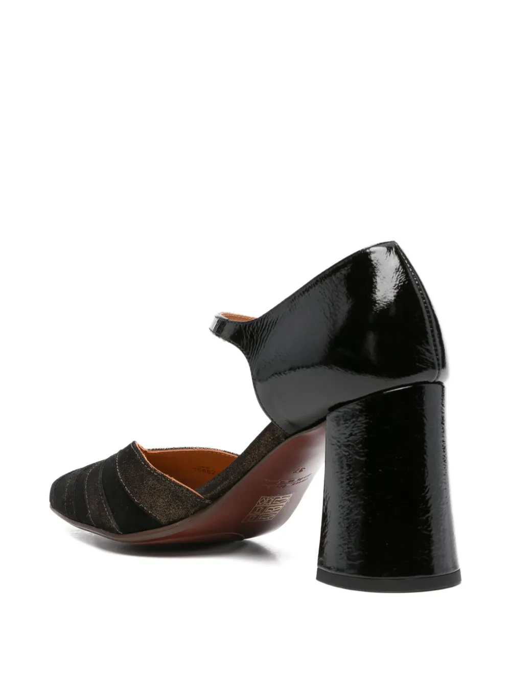 Chie Mihara 51mm Panelled-leather Pumps In Black