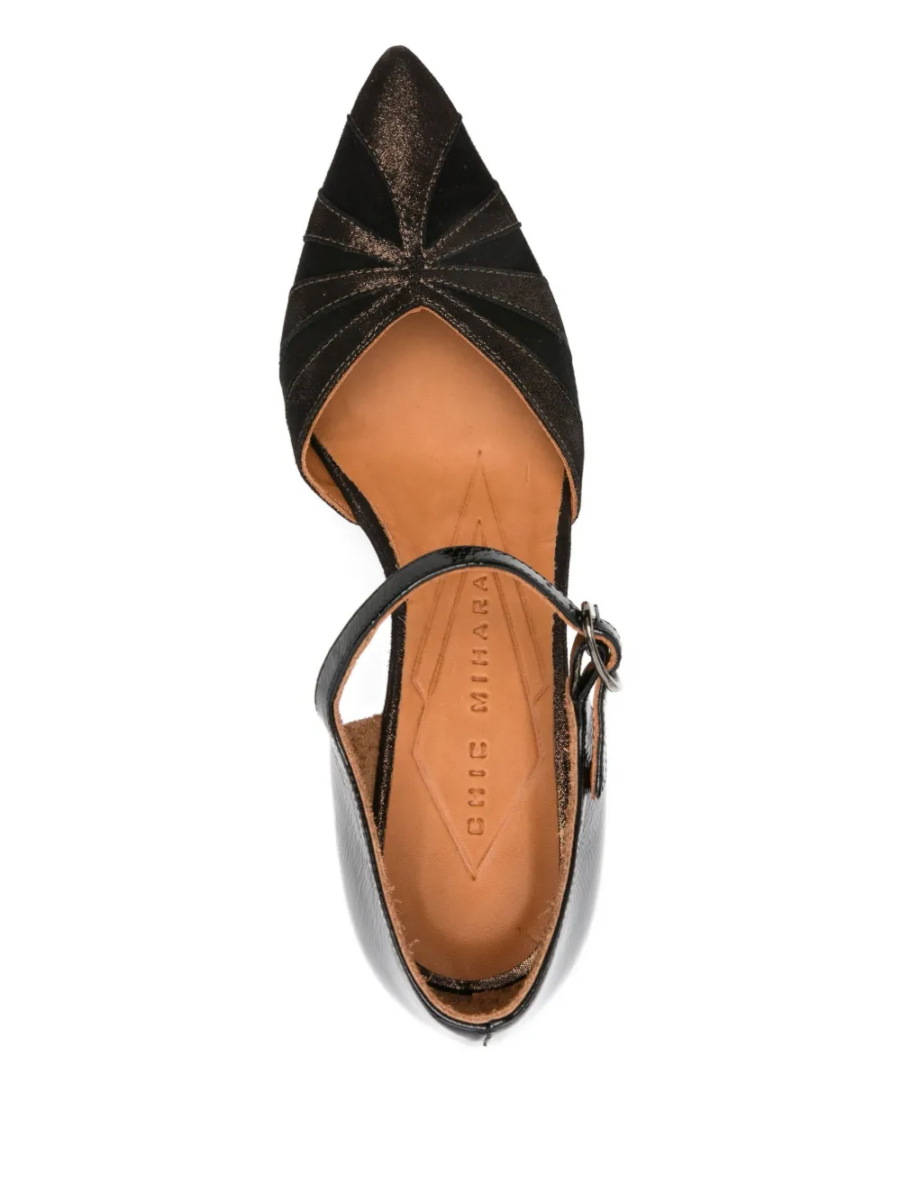 Chie Mihara 51mm Panelled-leather Pumps In Black