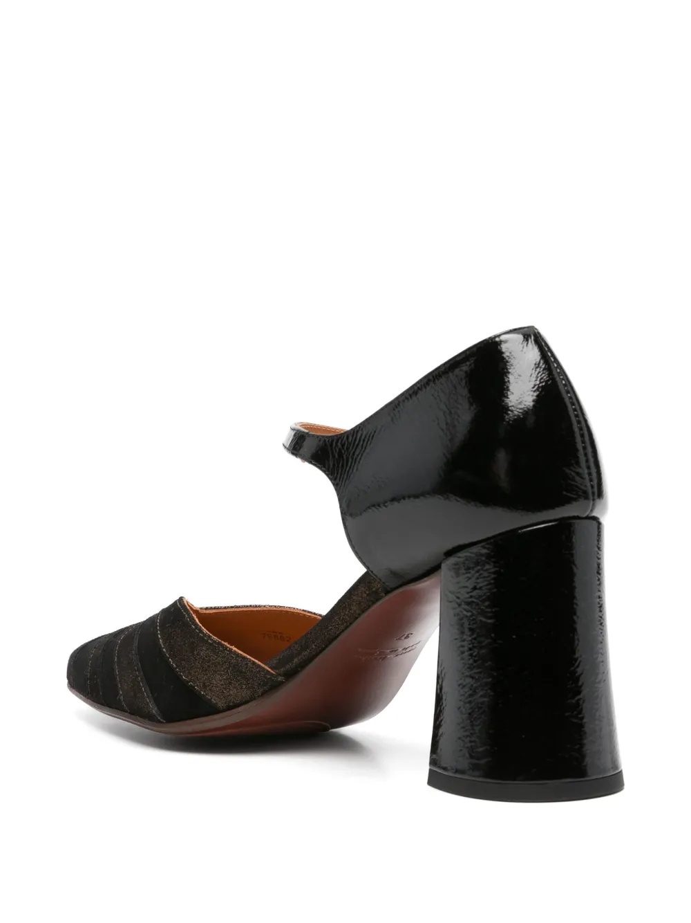 Chie Mihara 51mm panelled-leather pumps Black