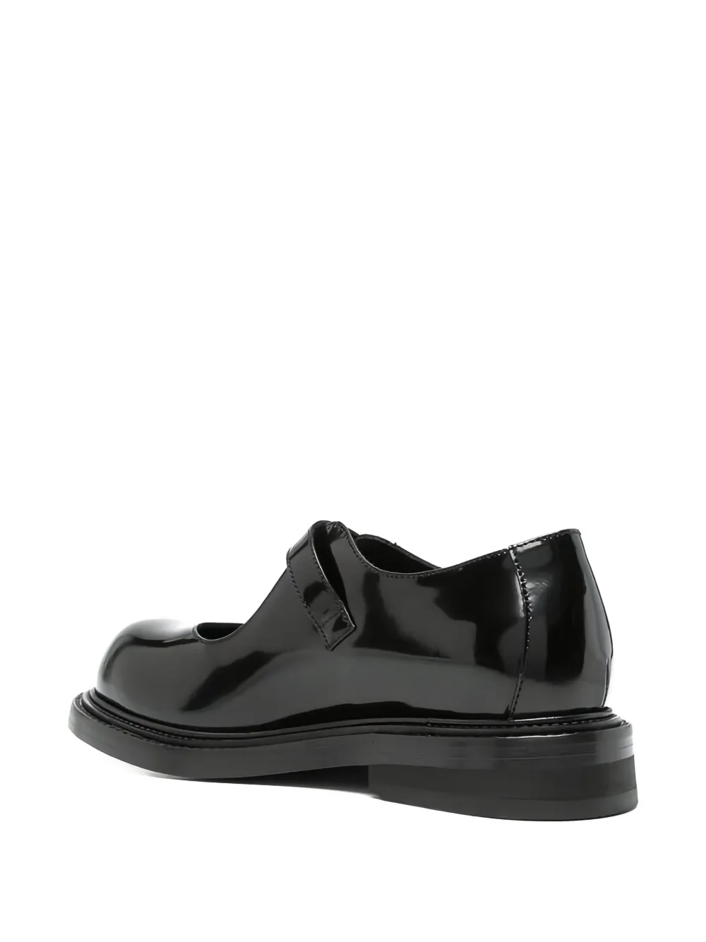Moschino Buckle-fastening Patent-leather Pumps In Black
