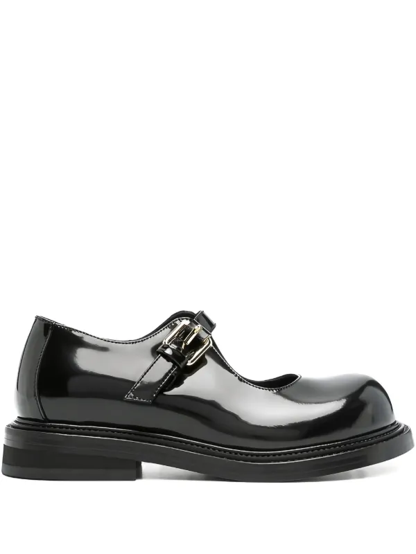Moschino Buckle-fastening Patent-leather Pumps in Black
