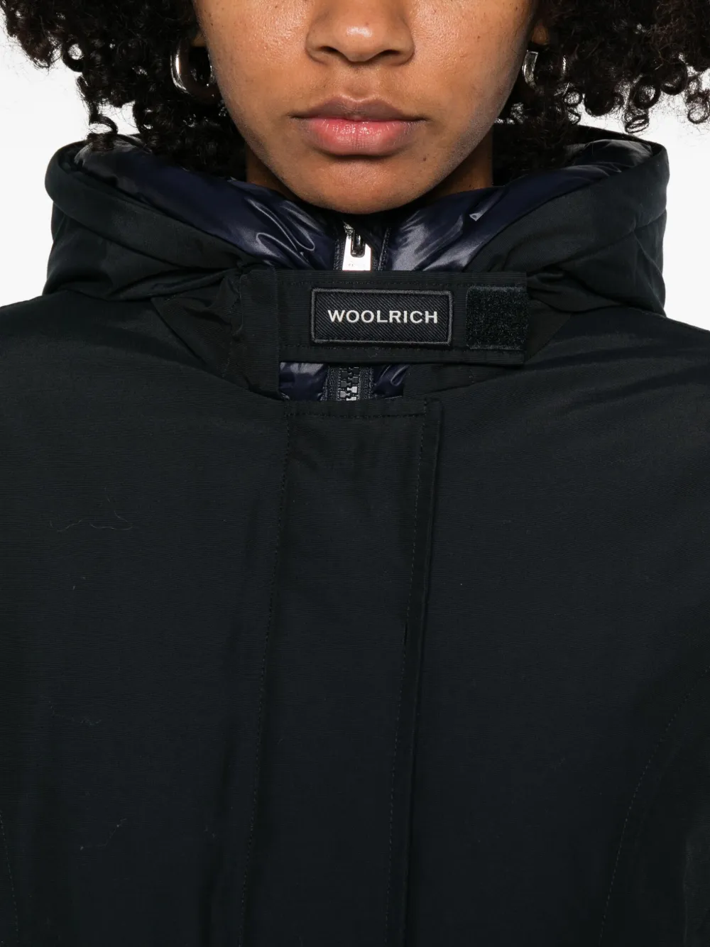 Woolrich Hooded Parka In Black