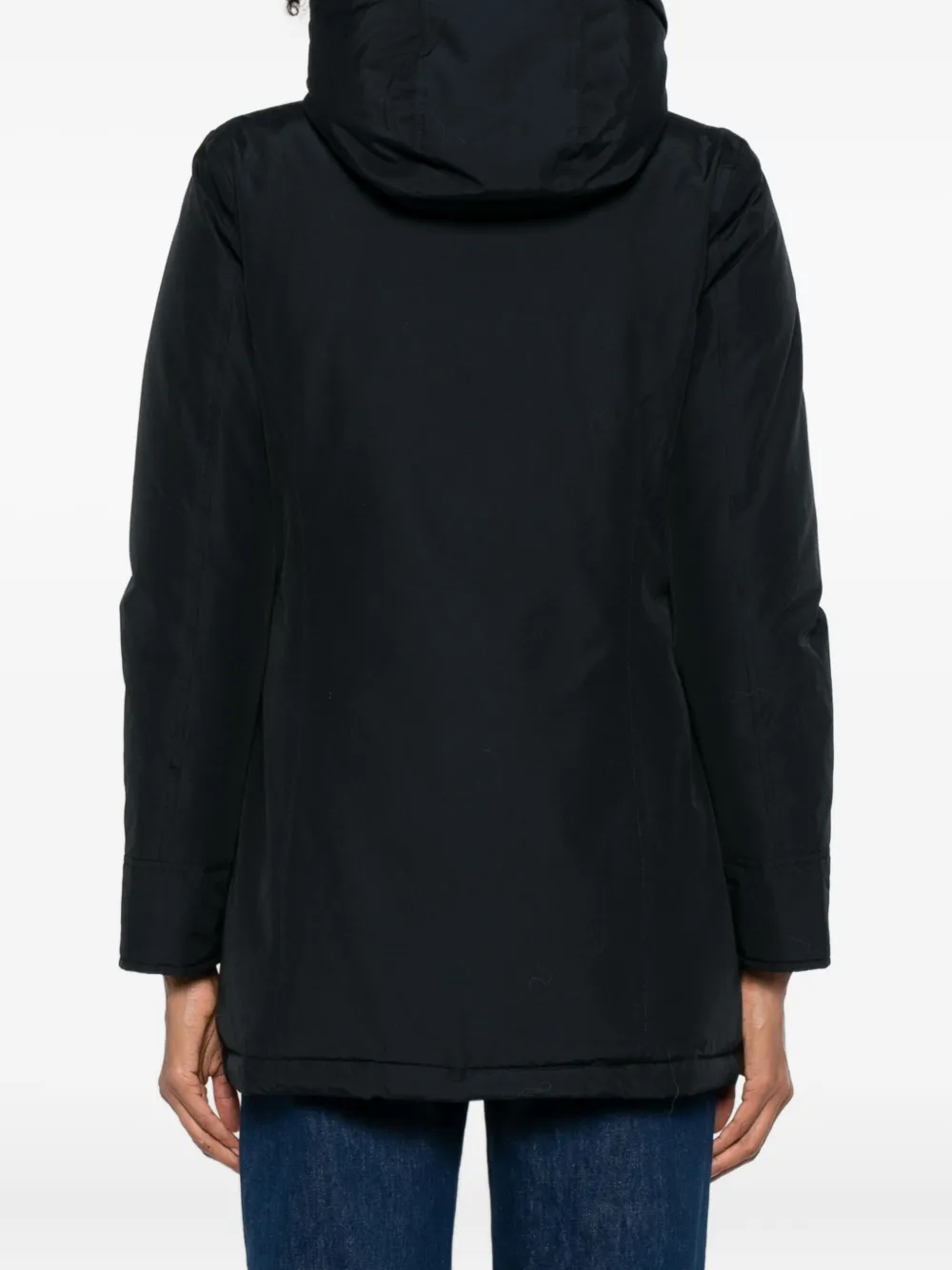 Woolrich Hooded Parka In Black