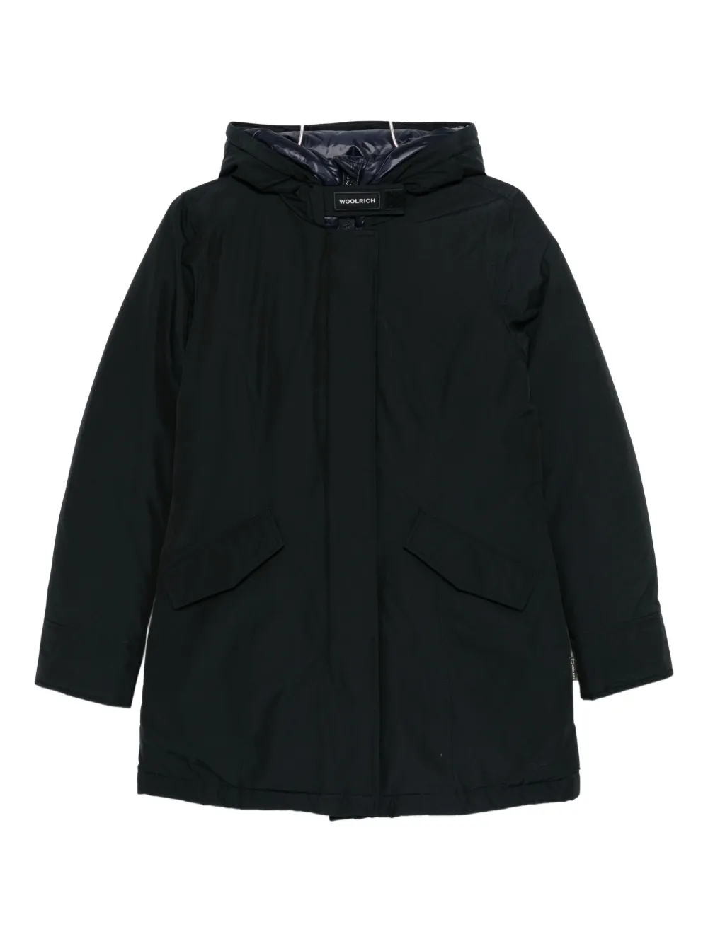 Woolrich Hooded Parka In Black