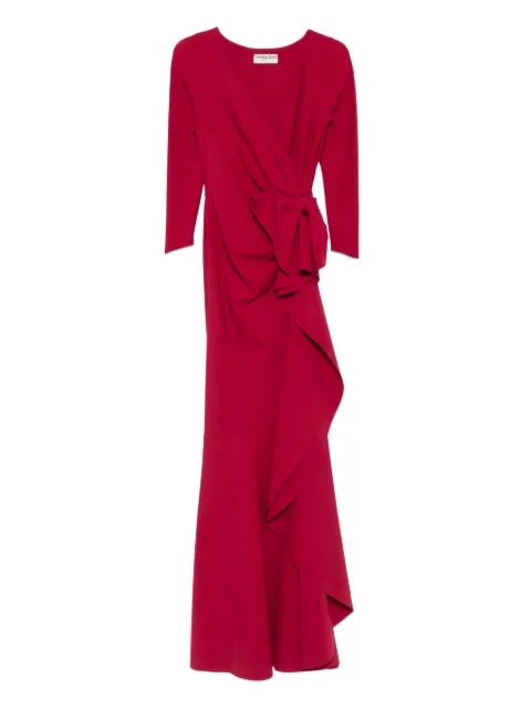 CHIARA BONI La Petite Robe bow-detail ruffled maxi dress