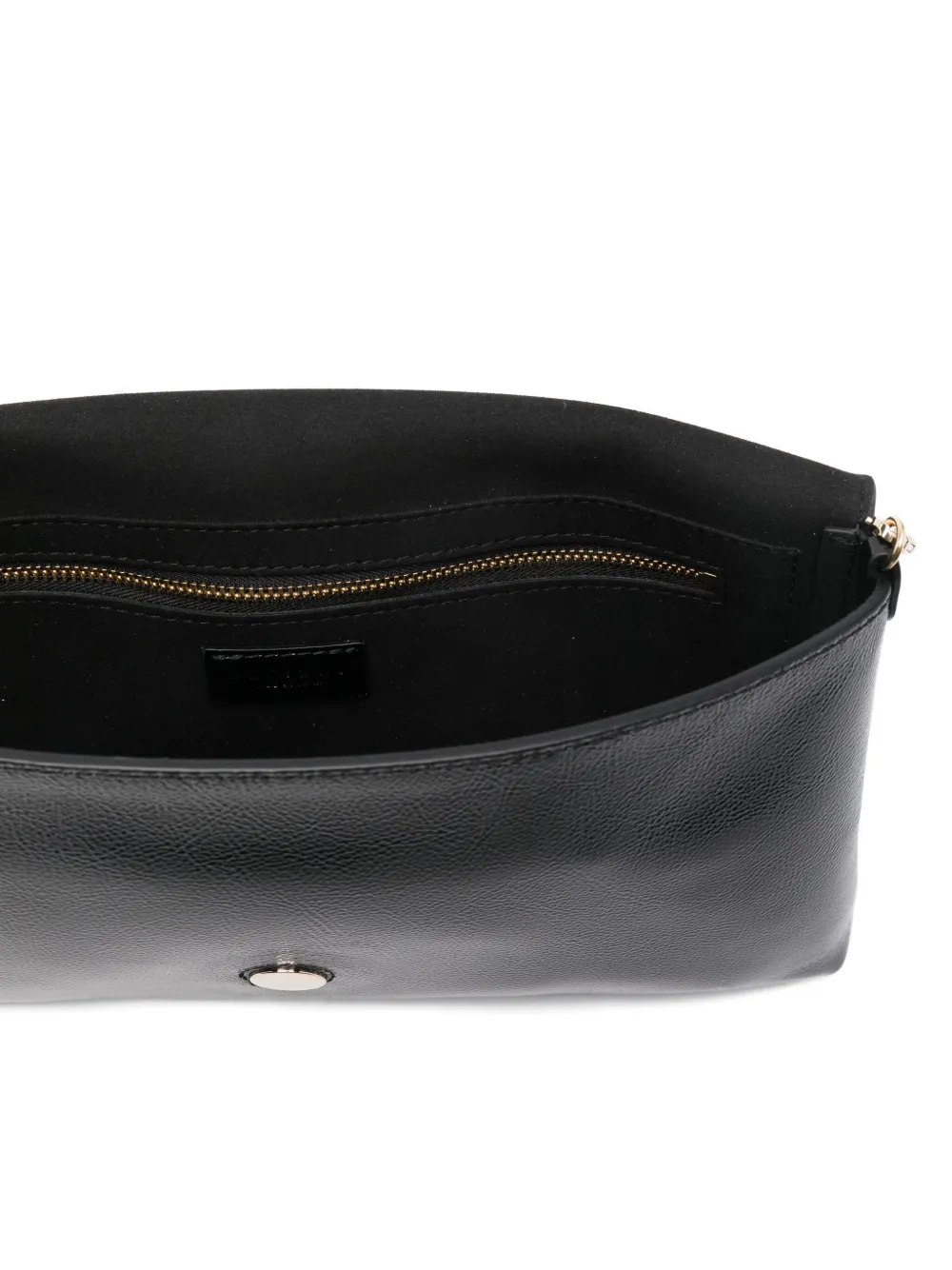 Orciani Leren clutch Zwart