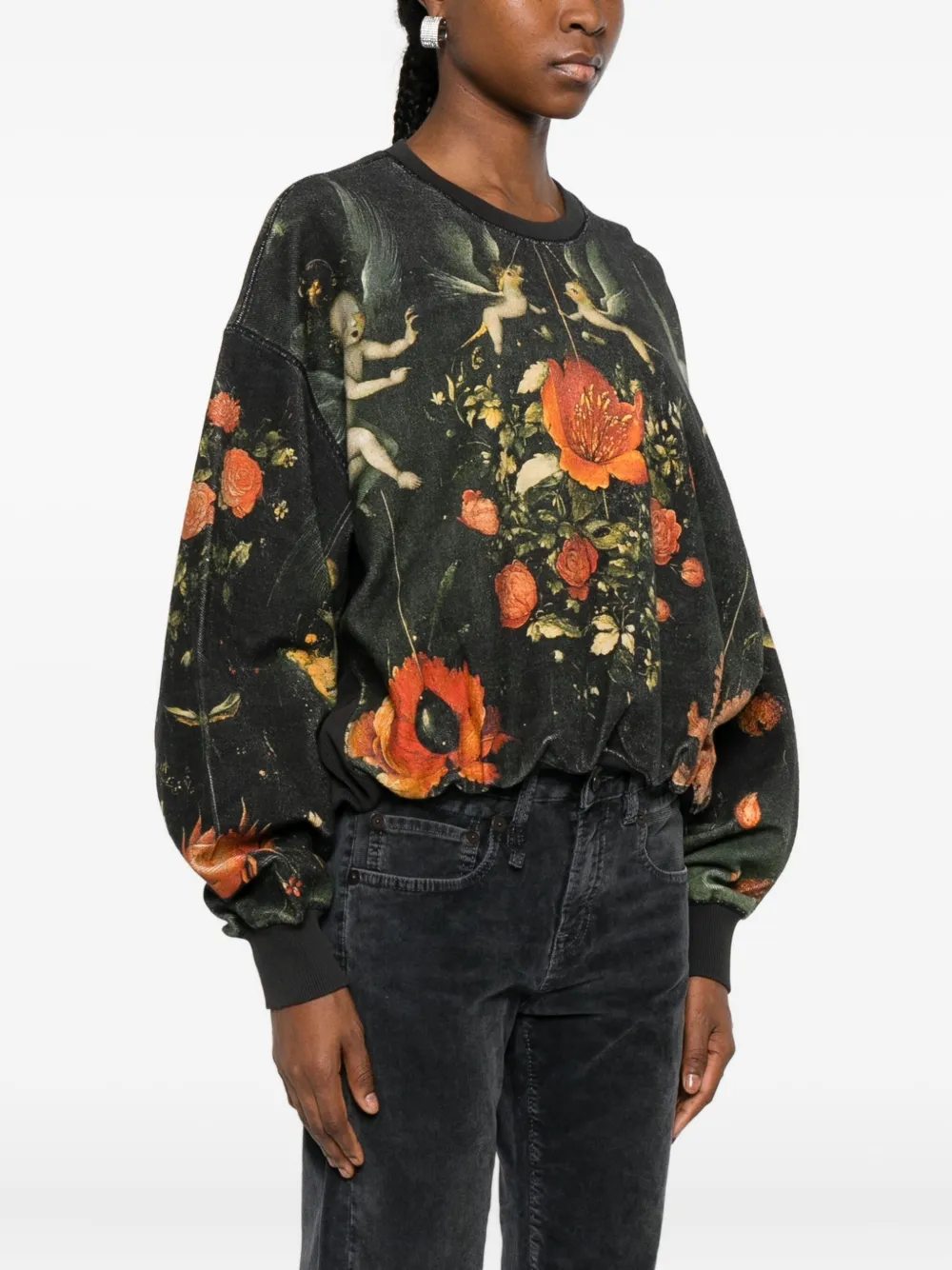 R13 Printed Sweatshirt In Multi