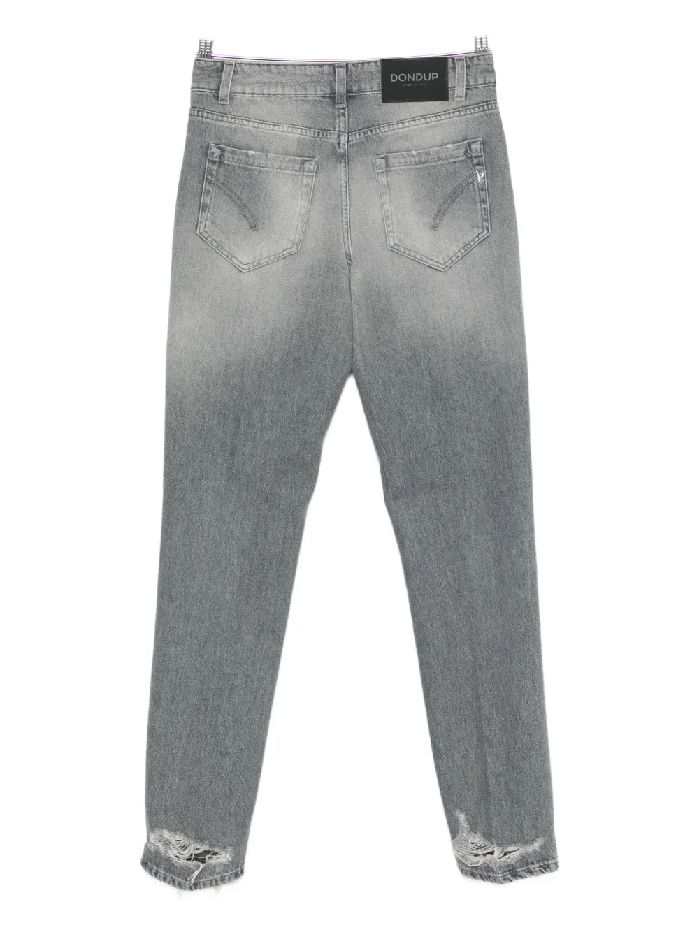 DONDUP five-pocket distressed-hem jeans - Grijs