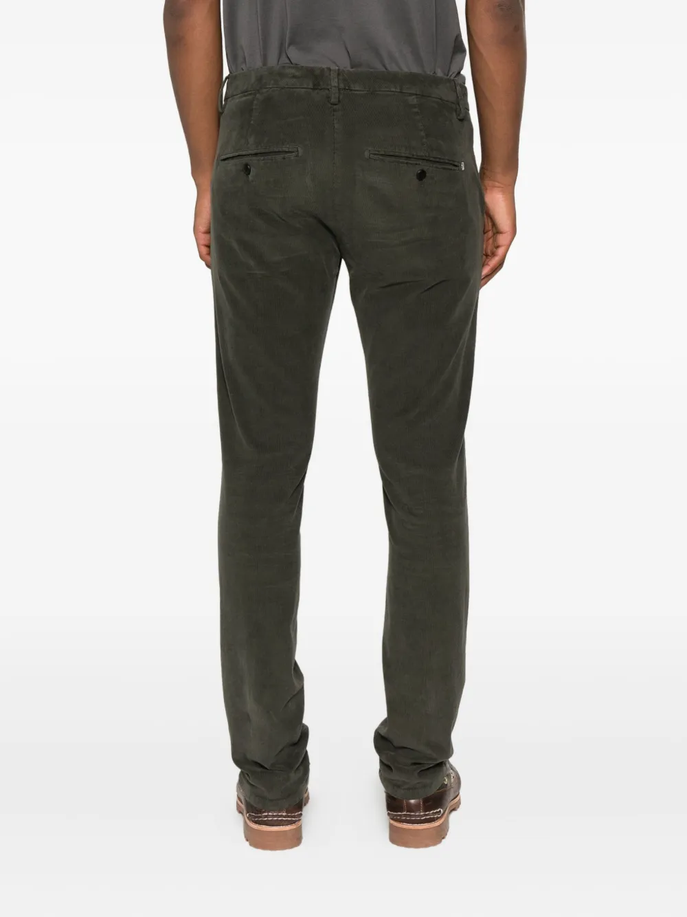 DONDUP Katoenen broek met zijzak Grijs