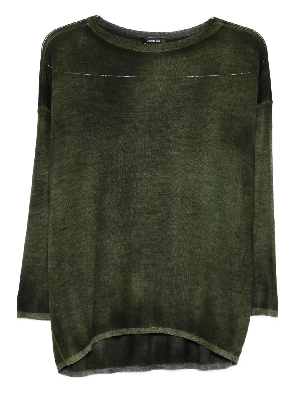 Avant Toi metallic-detail sweater | Green | Image 1