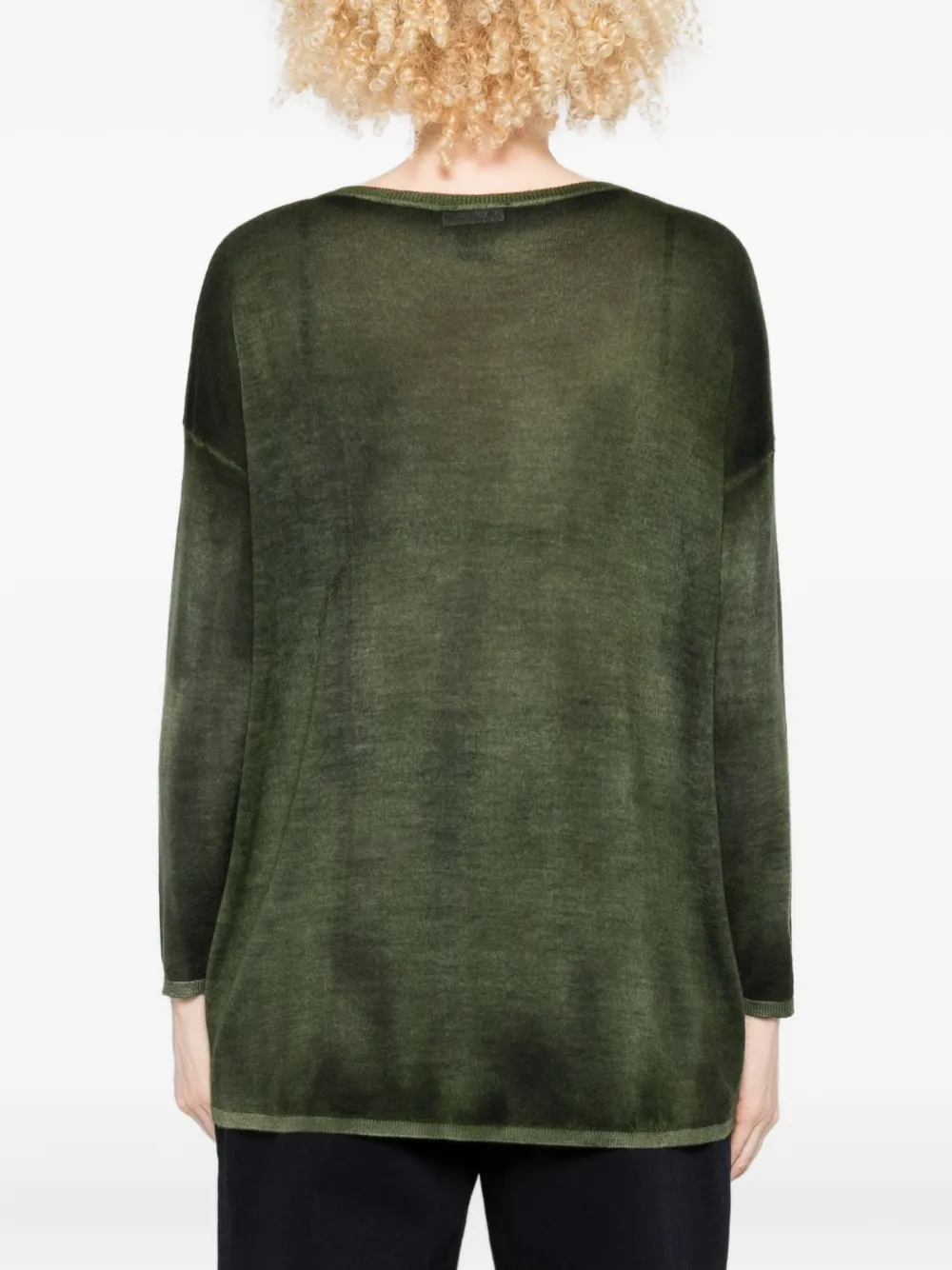 Avant Toi Metallic-detail Sweater In Green