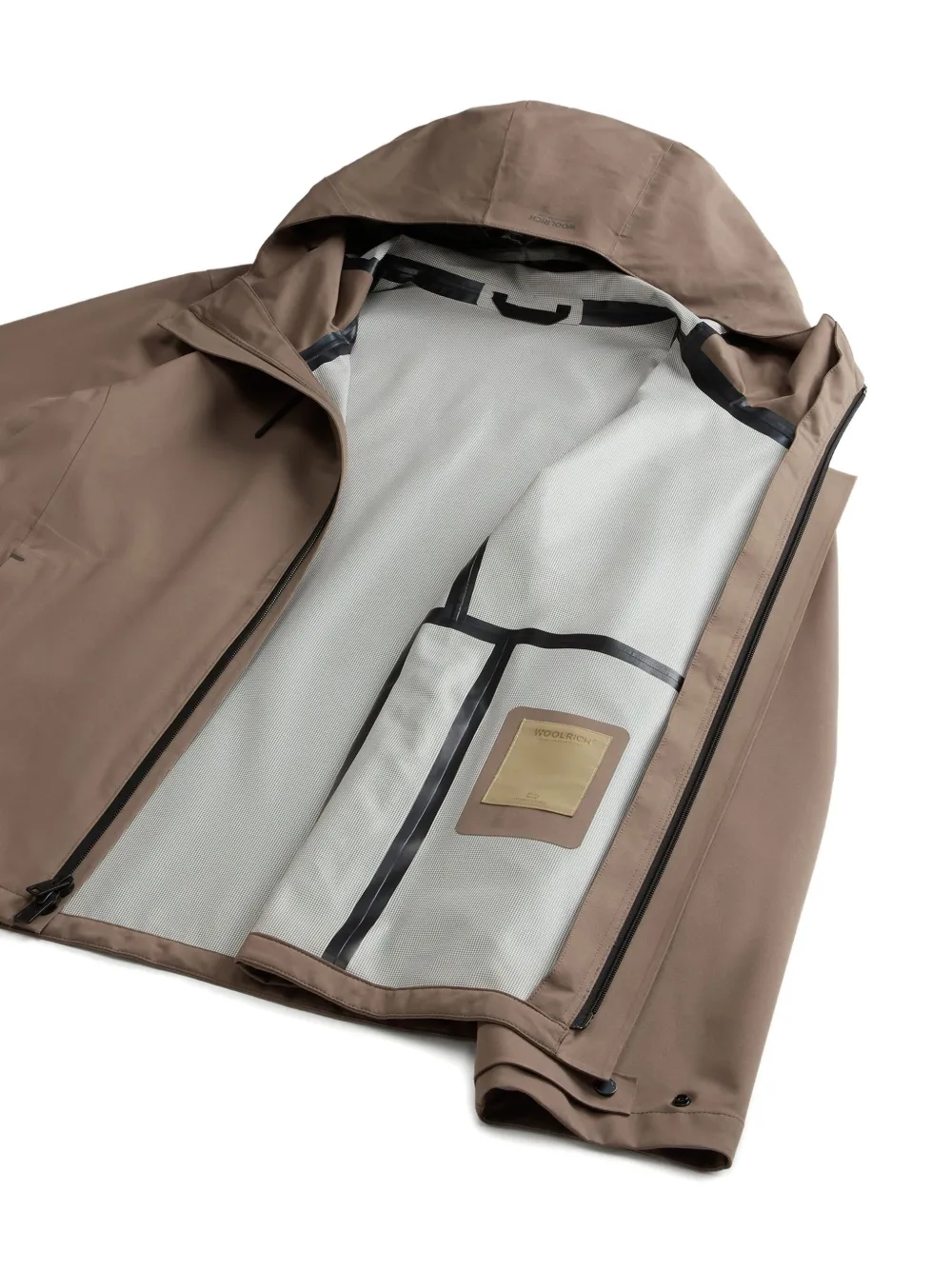 Woolrich hooded quilted jacket Bruin