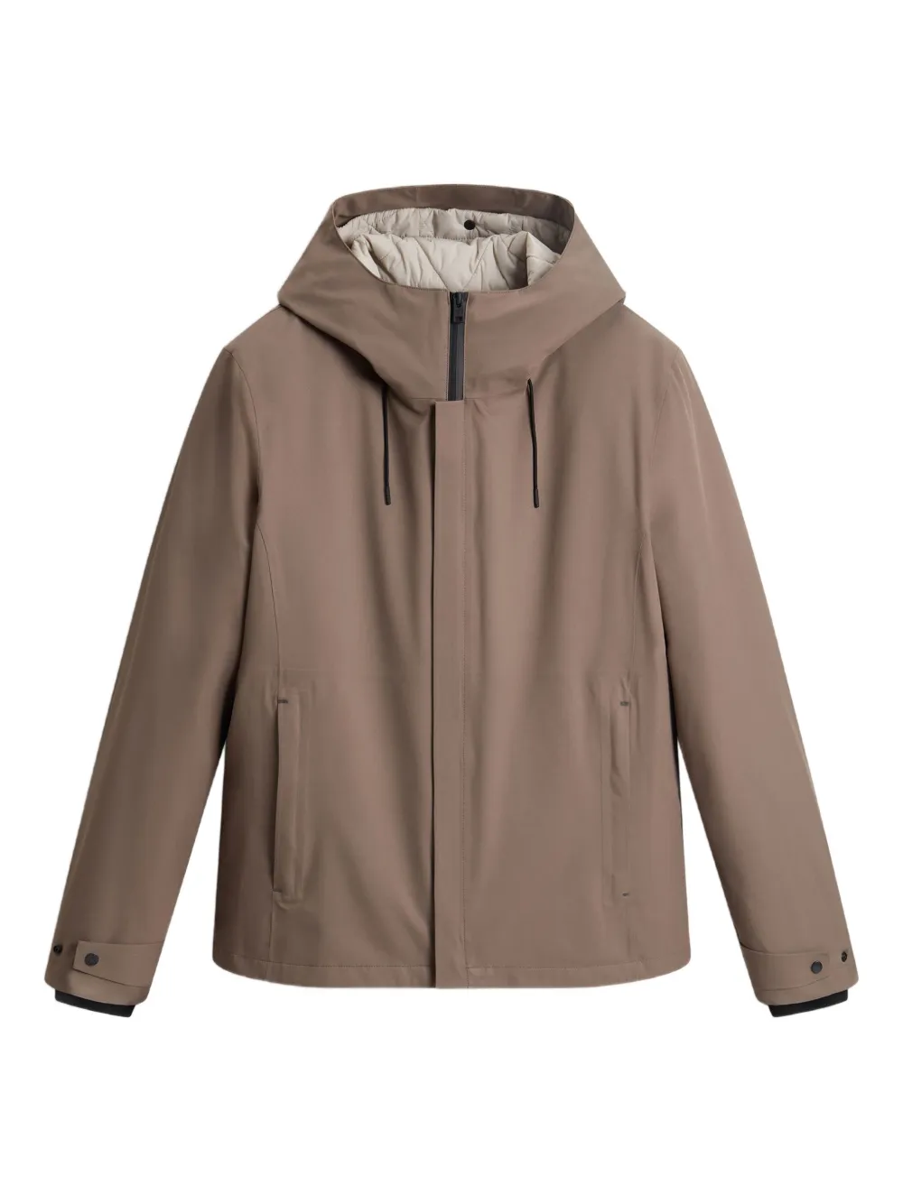 Woolrich hooded quilted jacket Bruin