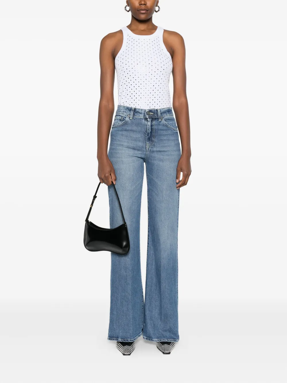 DONDUP logo-patch jeans - Blauw
