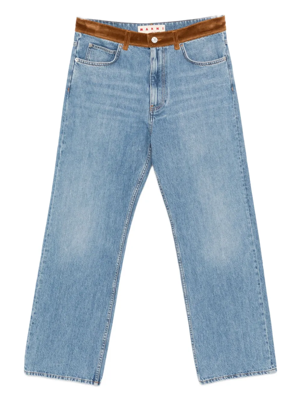 Marni jeans con aplique floral | azul | Image 1