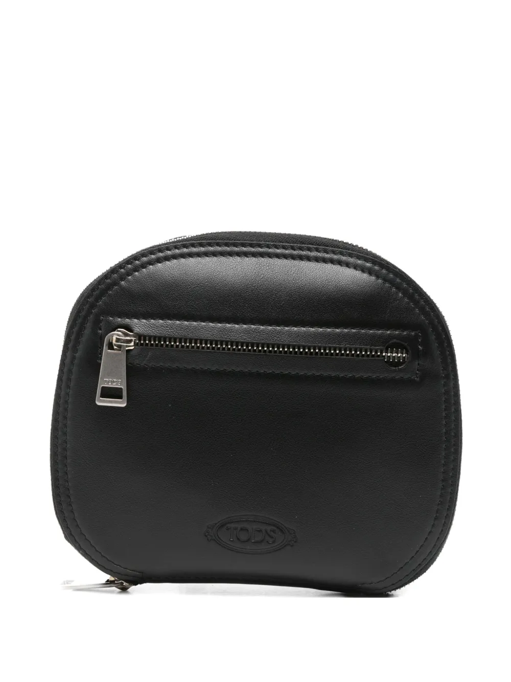 Tod's Wallet-appliqué Tote Bag In Black