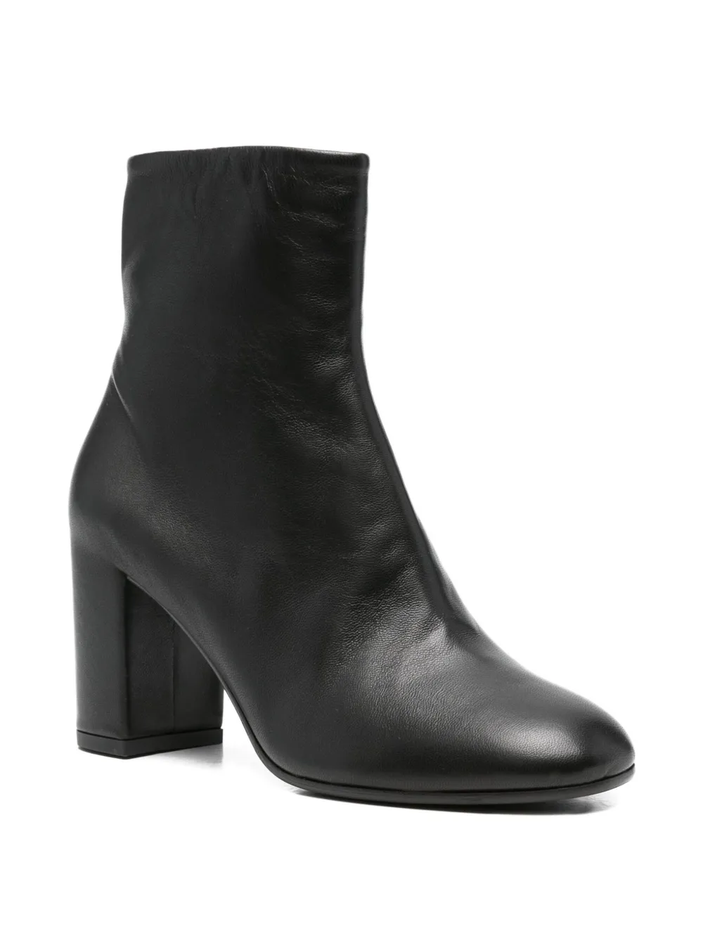 Del Carlo 80mm block-heel leather boots | Ankle Boots | Image 2