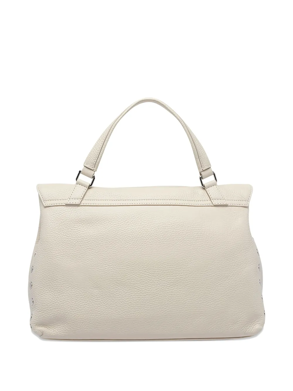 Zanellato Postina double-fastening leather tote bag - Beige