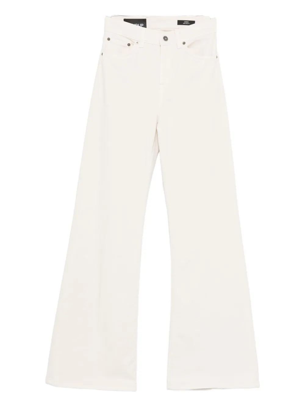 Dondup Amber Wide-leg Jeans In Neutral
