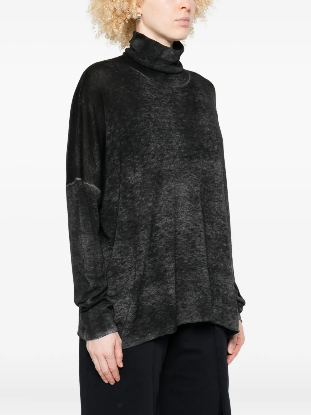 Avant Toi Turtleneck Sweater In Black