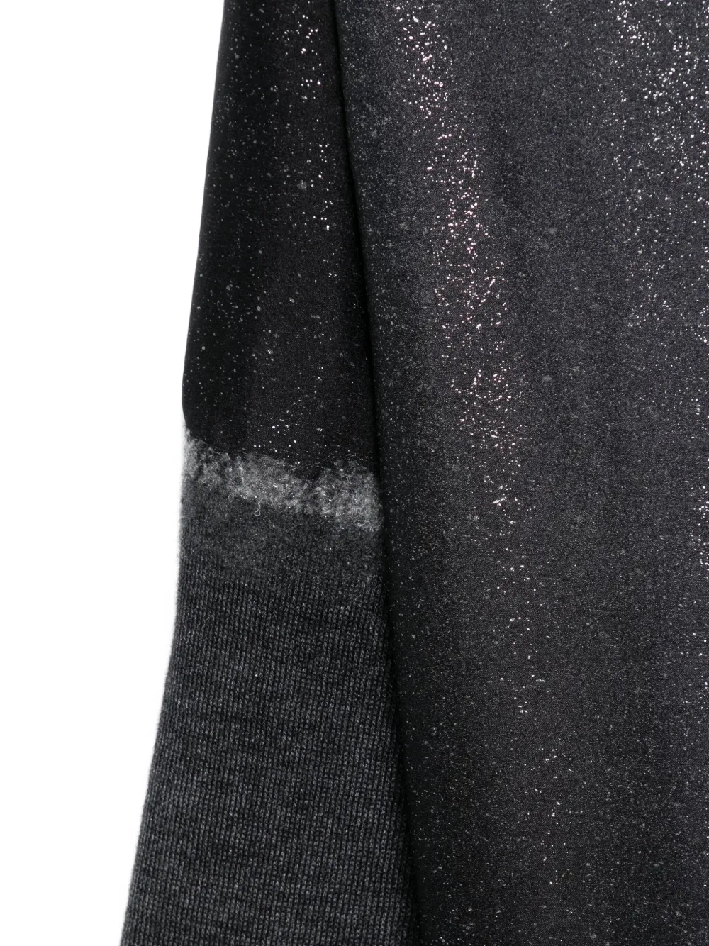 Avant Toi glitter-detail frayed scarf - Grijs