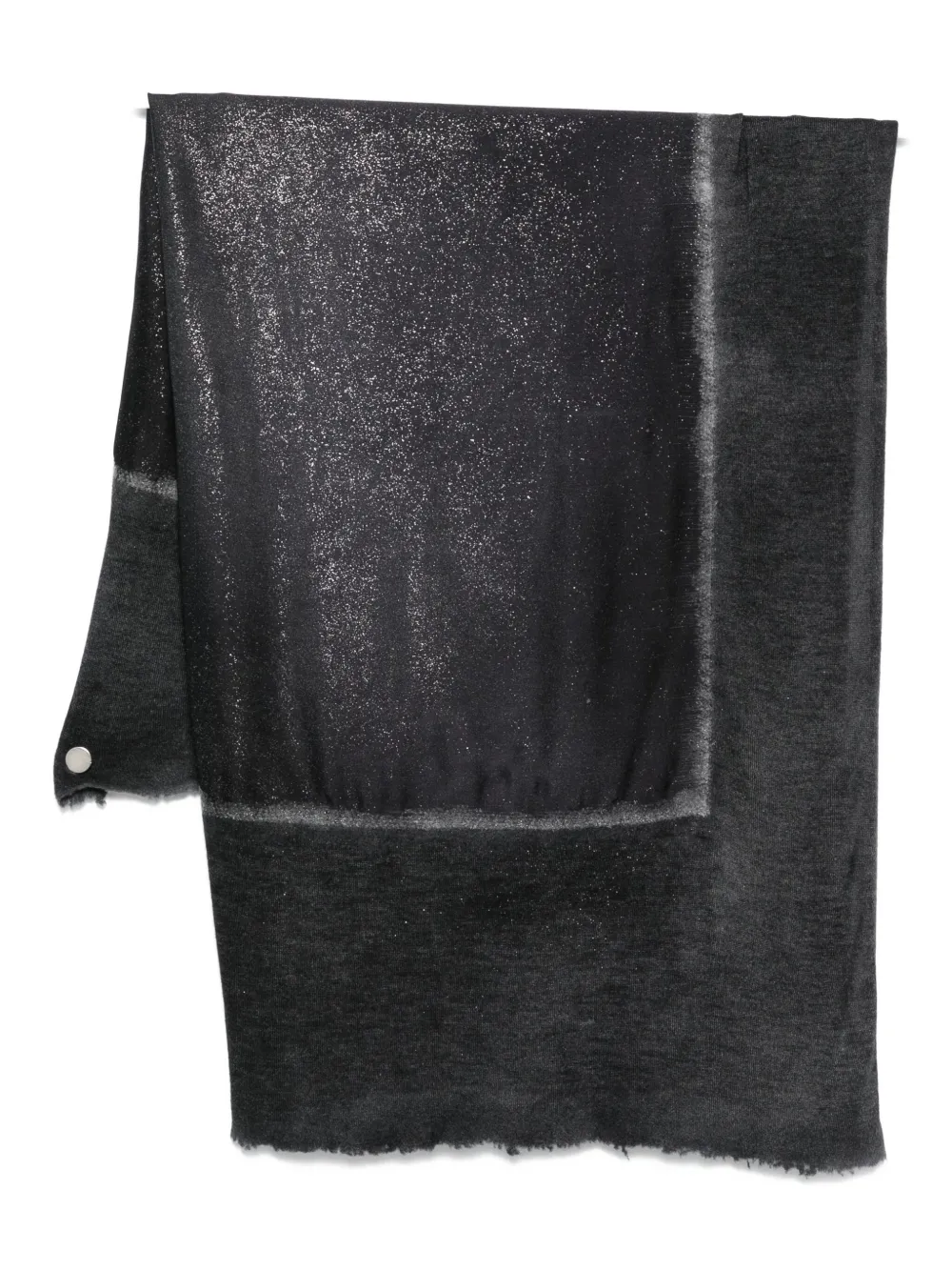 Avant Toi glitter-detail frayed scarf | Grey | Image 1