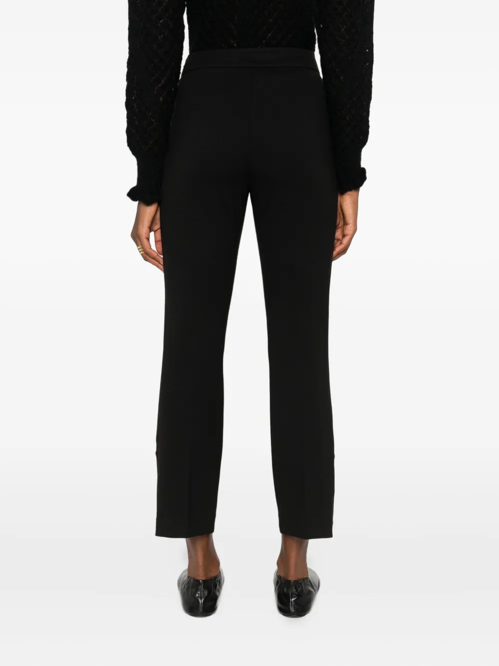 TWINSET cropped trousers Zwart