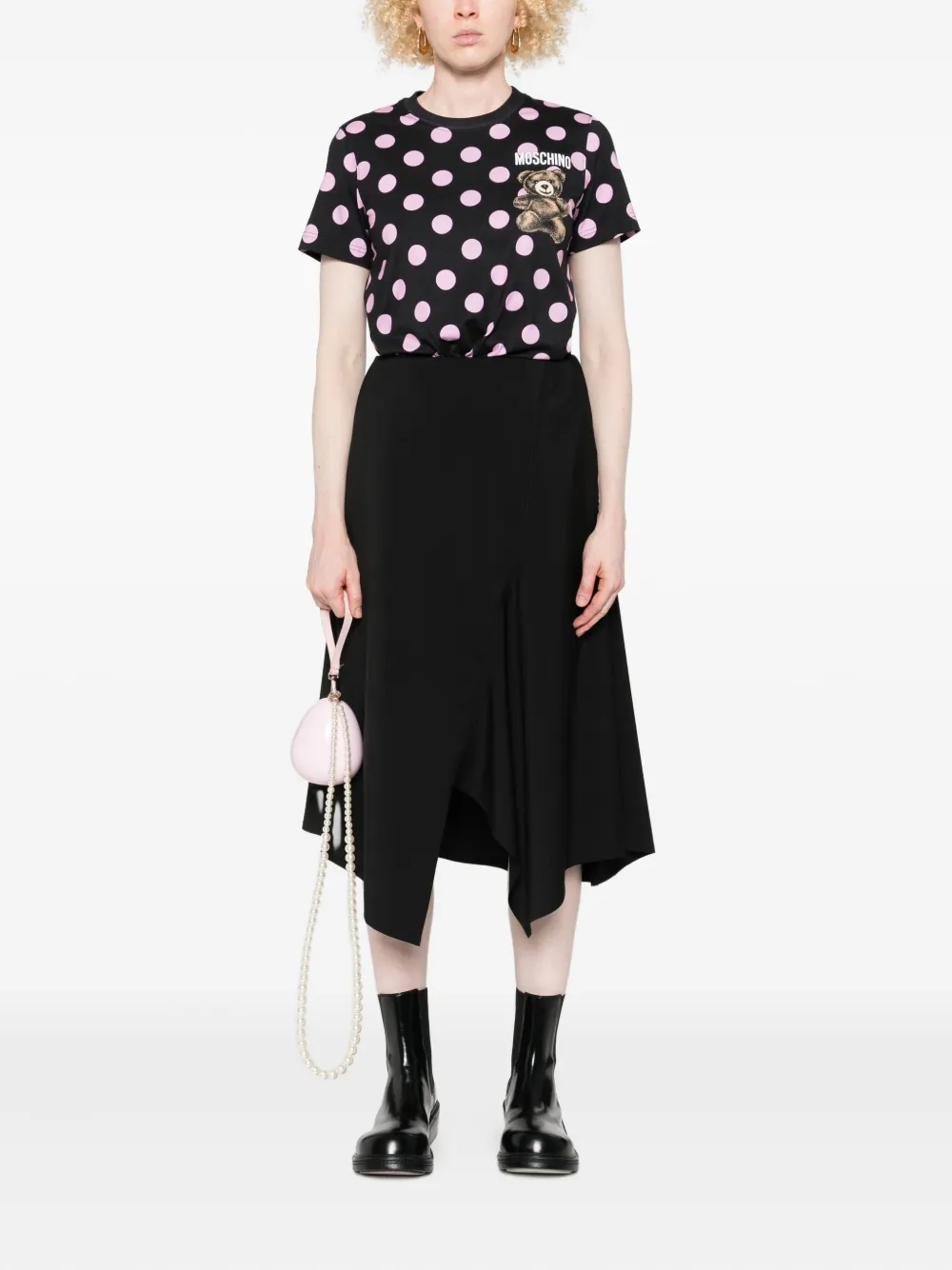 Moschino polka-dot teddy-print T-shirt | T-Shirts & Jersey Shirts | Image 2