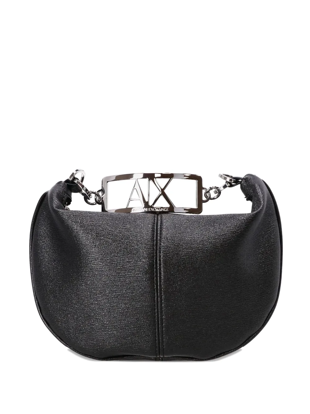 Armani Exchange Clutch con placca logo - Nero