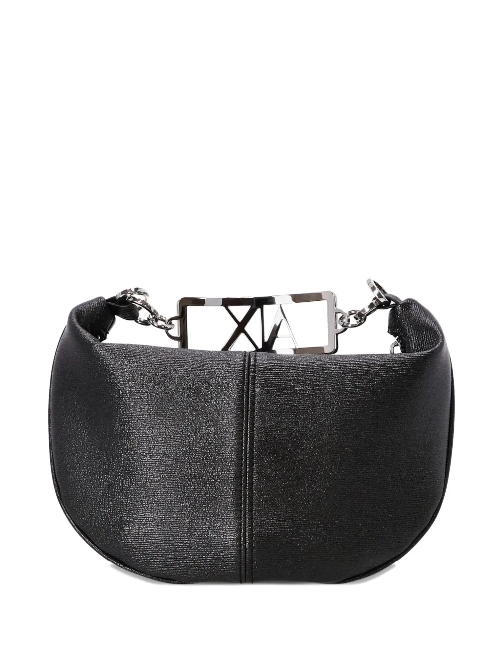 Armani Exchange Clutch met logoplakkaat en ketting - Zwart
