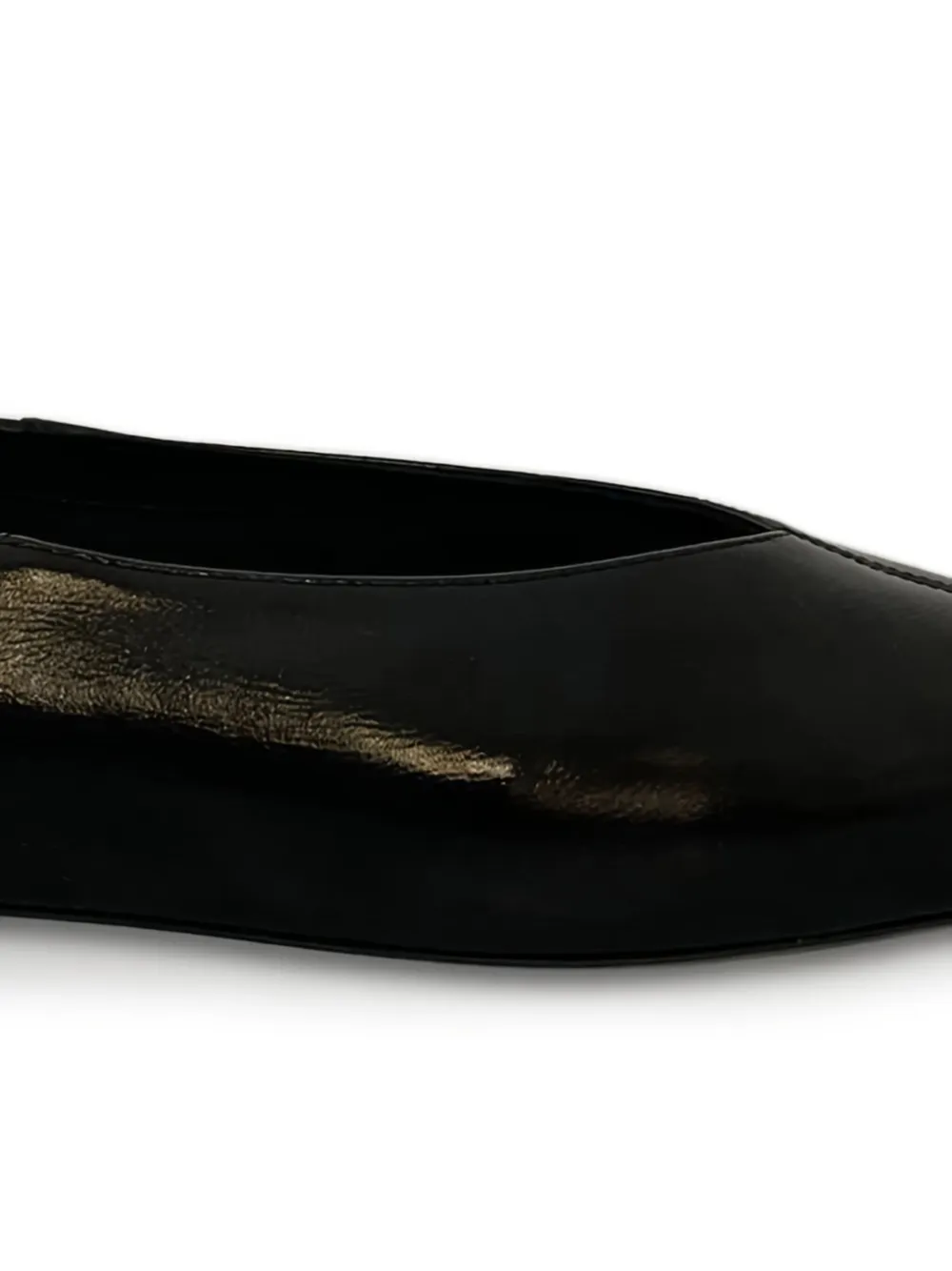 Saint Laurent Nour Pointed-toe Leather Mules In Black