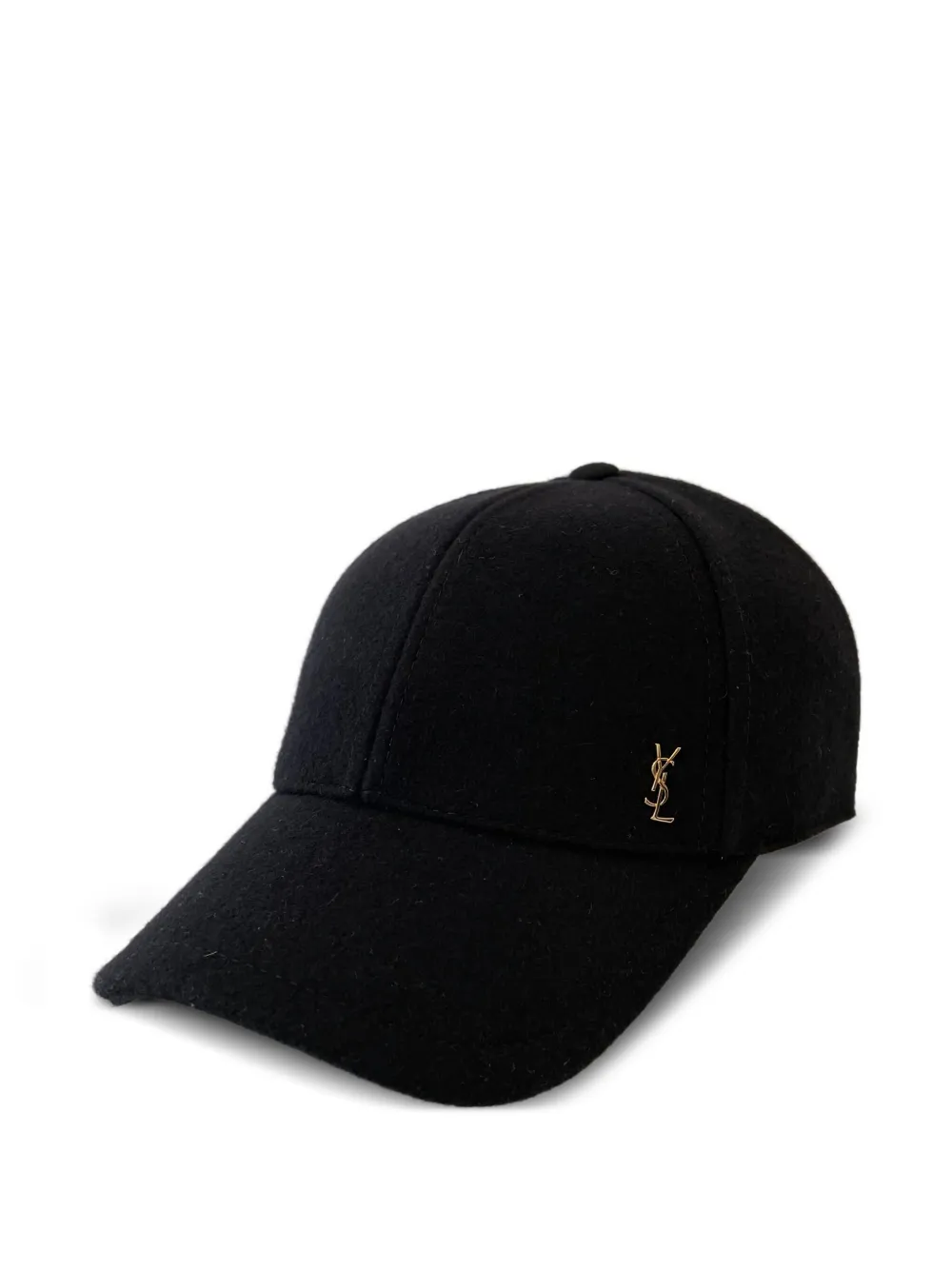 Saint Laurent Cassandre pet met logoplakkaat Zwart