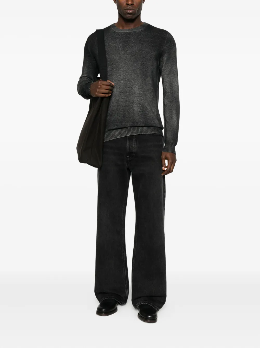 Avant Toi fine-knit jumper - Zwart